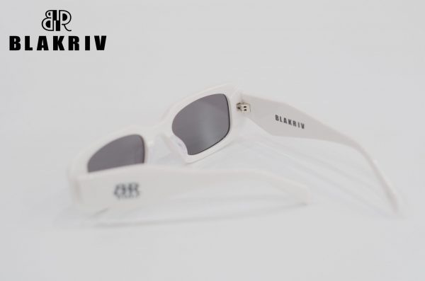 BlakRiv Logo Black Rectengle Women Sunglasses - Image 3