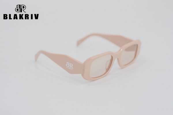 BlakRiv Logo Pink Rectangle Women Sunglasses - Image 4