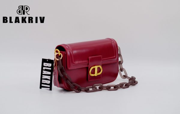 BlakRiv Sigourney Crossbody Bag In Red - Image 3