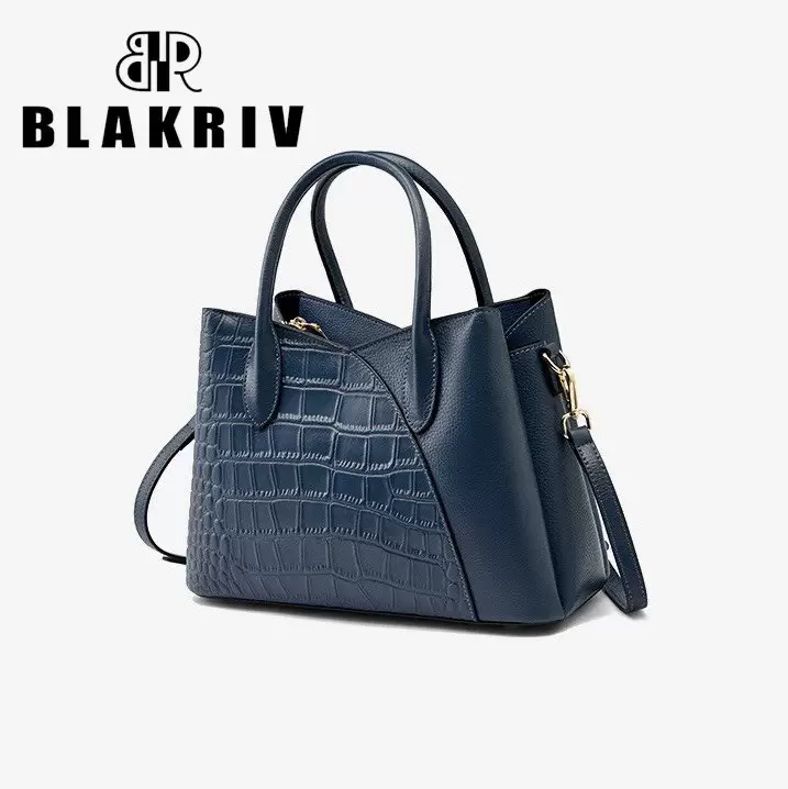 Blakriv Classical Croc-Embossed Satche - Image 6