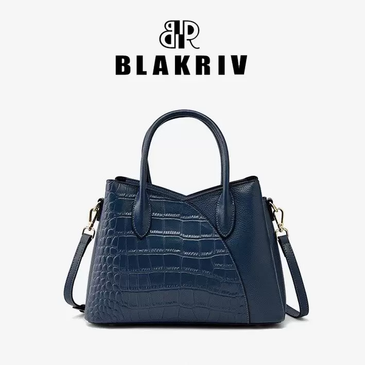 Blakriv Classical Croc-Embossed Satche - Image 3